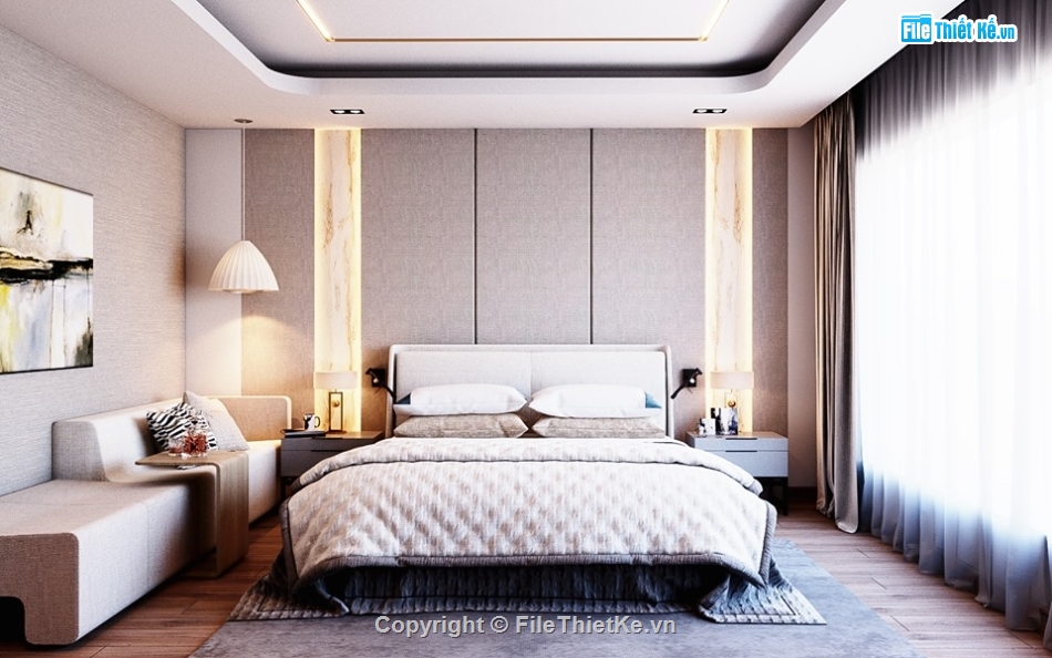 Nội thất phòng ngủ sketchup,phòng ngủ sketchup,sketchup nội thất phòng ngủ,nội thất phòng ngủ,file sketchup phòng ngủ