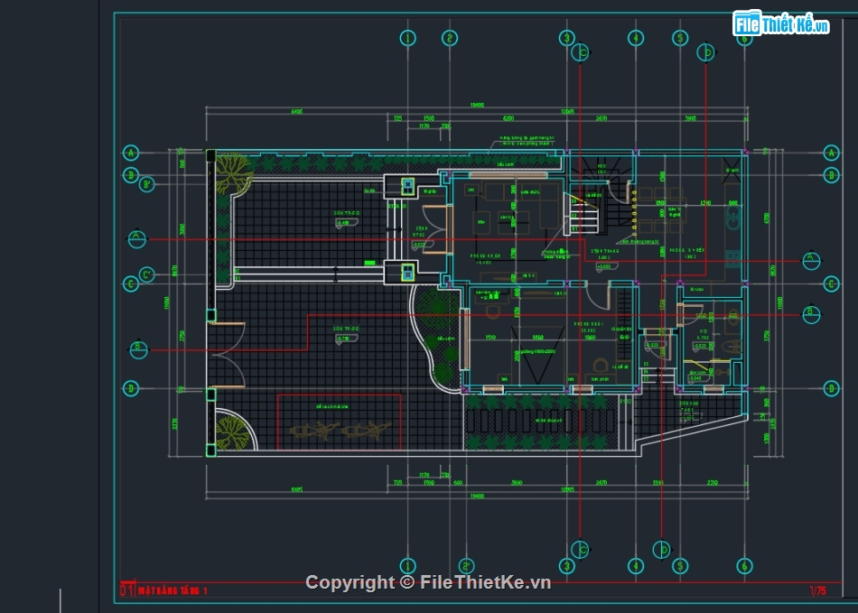 Hồ sơ,thi công,autocad