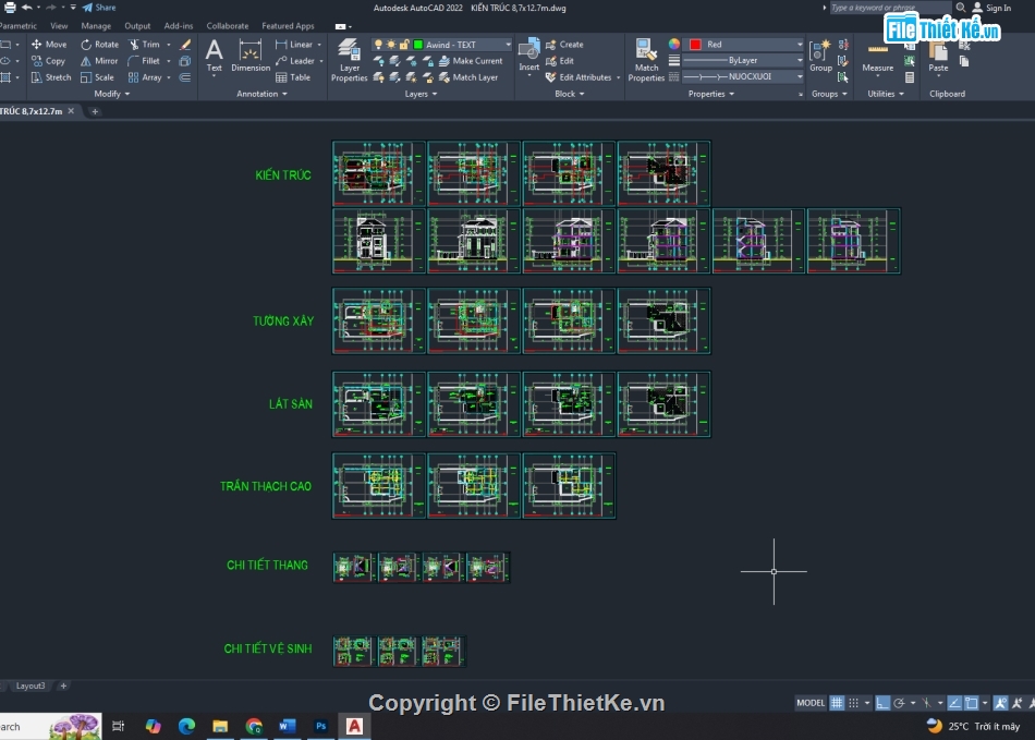 Hồ sơ,thi công,autocad