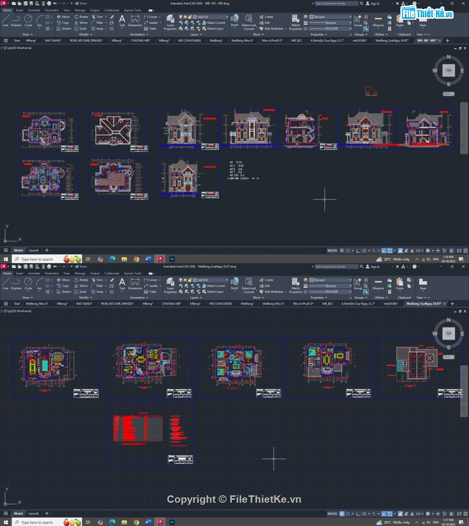 mẫu biệt thự,file cad biệt thự,biệt thự file cad