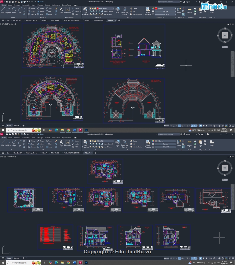 mẫu biệt thự,file cad biệt thự,biệt thự file cad