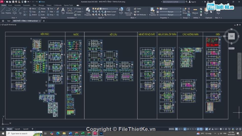 bản vẽ nhà phố 3 tầng,bản vẽ nhà phố,Bản vẽ cad nhà phố 3 tầng