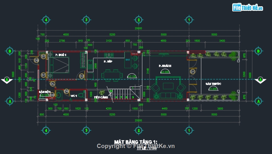 nhà phố 3 tầng,bản vẽ nhà phố 3 tầng,kiến trúc nhà phố
