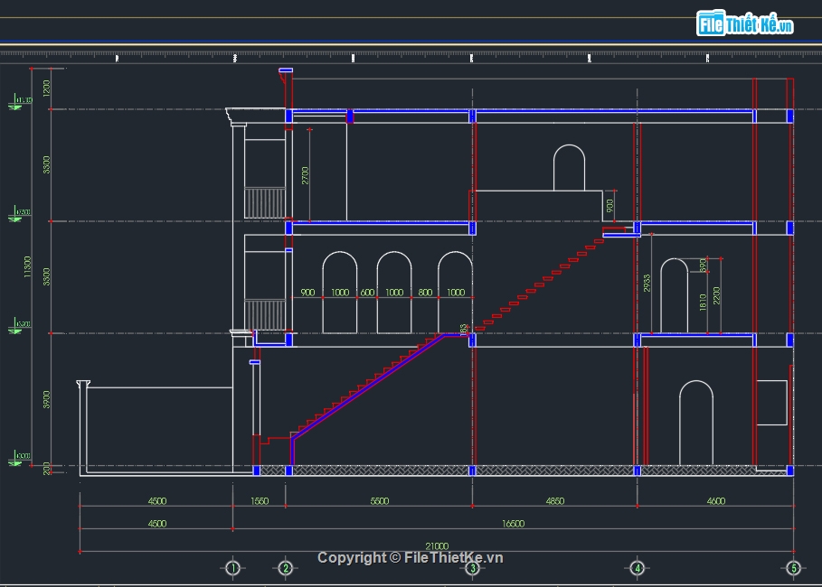 nhà phố 3 tầng,cad nhà phố 3 tầng,file cad nhà phố 3 tầng,bản vẽ nhà phố 3 tầng