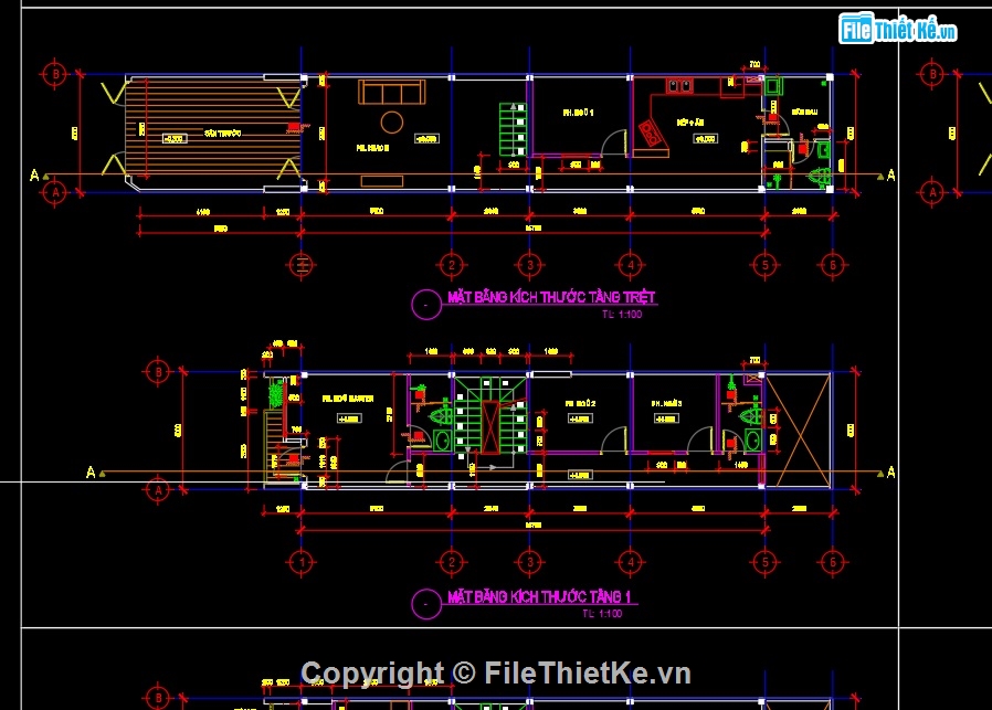 Bản vẽ nhà phố 3 tầng,nhà phố 3 tầng file cad,autocad nhà phố 3 tầng,nhà phố 3 tầng 4x16m,sketchup nhà phố 3 tầng