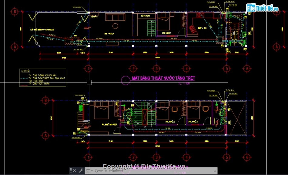 Bản vẽ nhà phố 3 tầng,nhà phố 3 tầng file cad,autocad nhà phố 3 tầng,nhà phố 3 tầng 4x16m,sketchup nhà phố 3 tầng