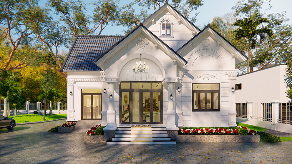 BIỆT THỰ FULL,thiết kế biệt thự mái thái autocad,biệt thự đẹp,biệt thự full,biệt thự cấp 4,CAD