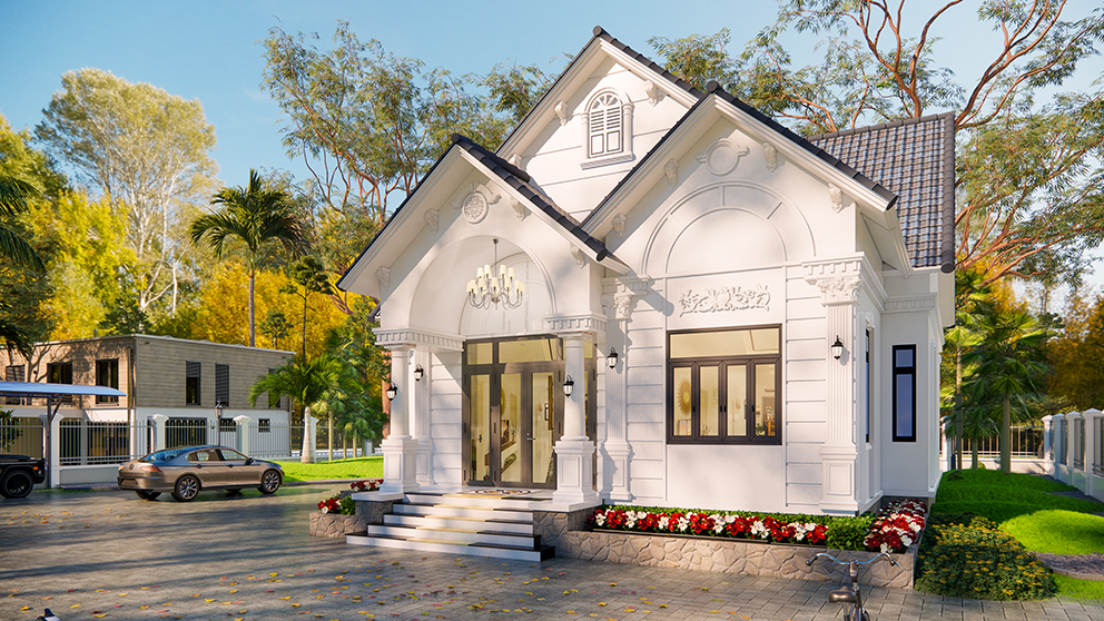 BIỆT THỰ FULL,thiết kế biệt thự mái thái autocad,biệt thự đẹp,biệt thự full,biệt thự cấp 4,CAD