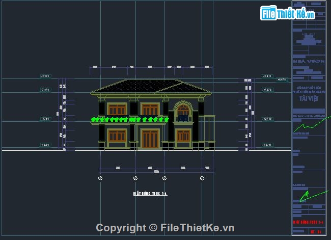 Biệt thự 2 tầng tân cổ điển,Biệt thự tân cổ điển,Biệt thự 16.3x19.5m,model biệt thự sketchup,bản cad thiết kế biệt thự 2 tầng