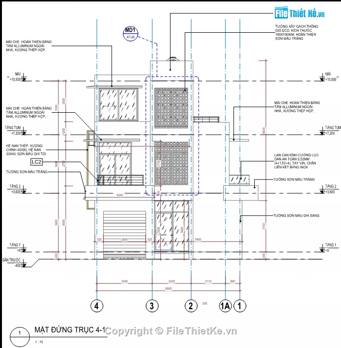 biệt thự 3 tầng,bản vẽ 3 tầng,kiến trúc biệt thự đẹp