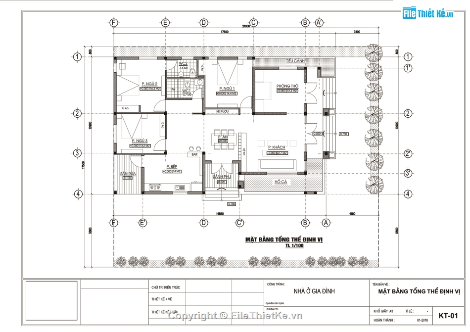 Biệt thự 1 tầng 10x17m,File cad biệt thự 1 tầng,Biệt thự 1 tầng file cad,Bản vẽ biệt thự 1 tầng,Autocad biệt thự 1 tầng