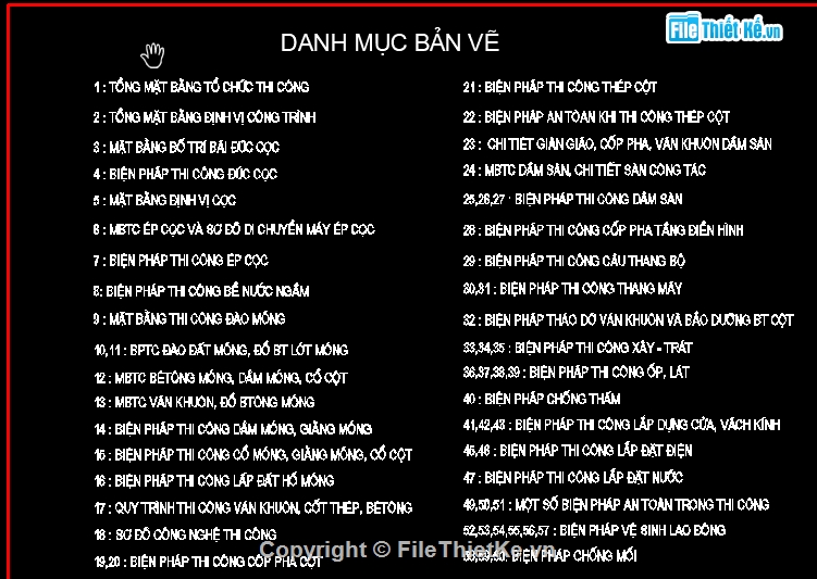 File cad biện pháp thi công,Bản vẽ  cad biện pháp thi công,biện pháp thi công nhà cao tầng,biện pháp thi công nhà