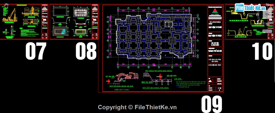 File cad biện pháp thi công,Bản vẽ  cad biện pháp thi công,biện pháp thi công nhà cao tầng,biện pháp thi công nhà