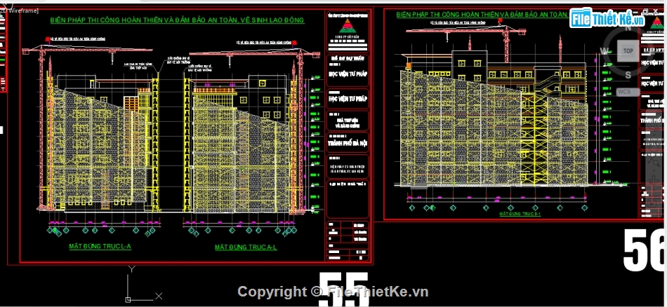 File cad biện pháp thi công,Bản vẽ  cad biện pháp thi công,biện pháp thi công nhà cao tầng,biện pháp thi công nhà