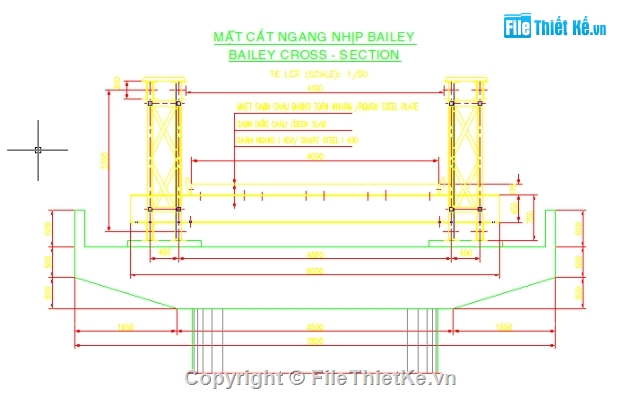 cad cầu,hồ sơ thiết kế,bản vẽ thiết kế,Khối lượng,dàn bailey,bản vẽ thi công cầu