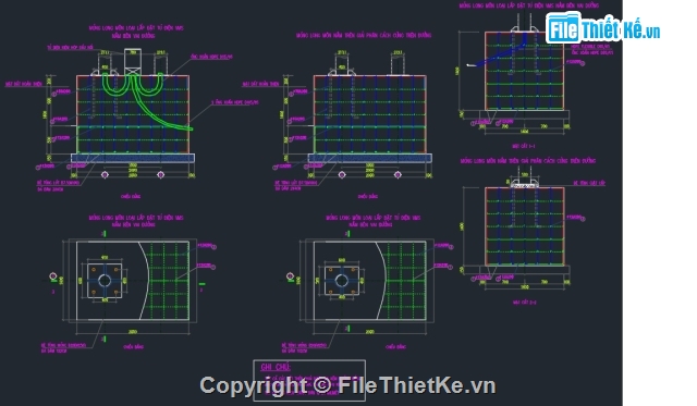 bản vẽ đường cao tốc,bản vẽ kết cấu,Khung giàn VMS trên đường cao tốc,bản vẽ kết cấu thép