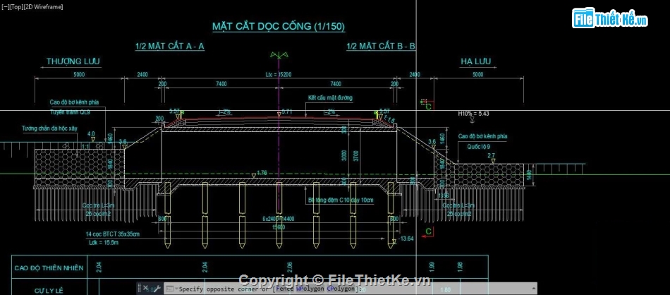 cống hộp 3x3m,bản vẽ cống hộp,cống hộp