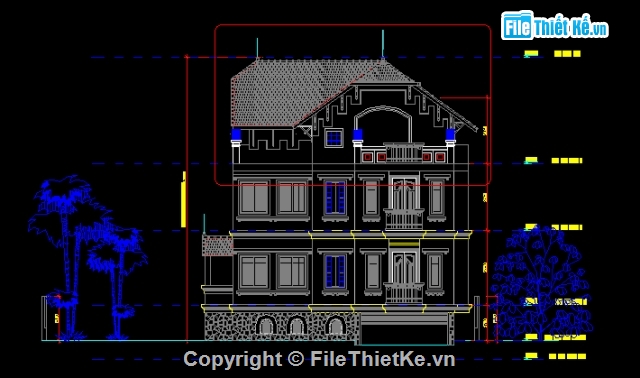 Bản vẽ,Biệt thự,3 tầng,kiến trúc 3 tầng,đẹp,thiết kế