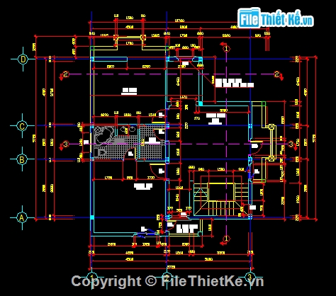 Bản vẽ,Biệt thự,3 tầng,kiến trúc 3 tầng,đẹp,thiết kế