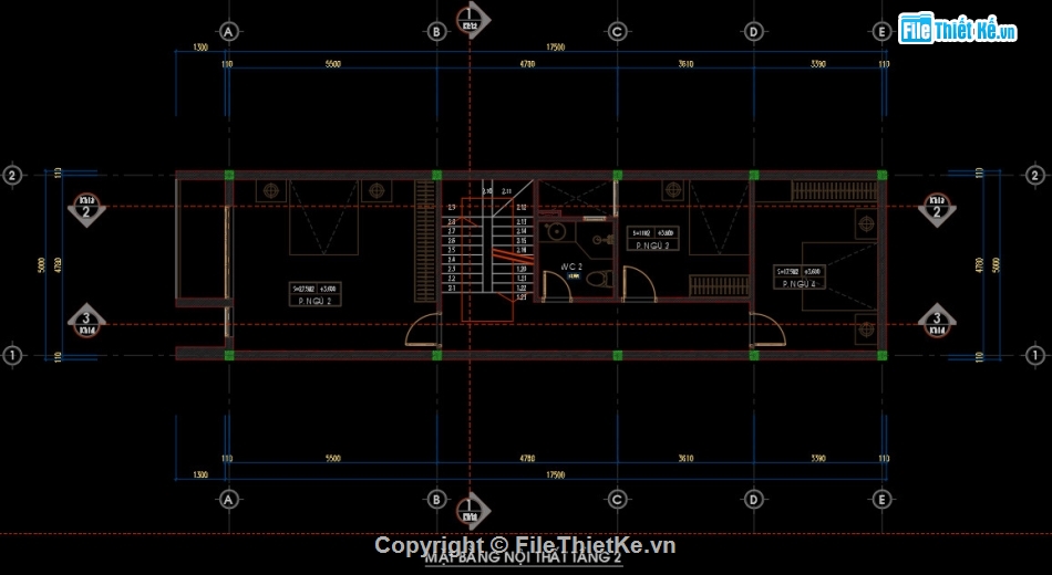 kiến trúc 3 tầng,nhà 3 tầng,bản vẽ nhà lô phố,bản vẽ nhà 3 tầng 5x17.5,nhà lô phố 3 tầng,nhà lô phố 3 tầng 5x17.5