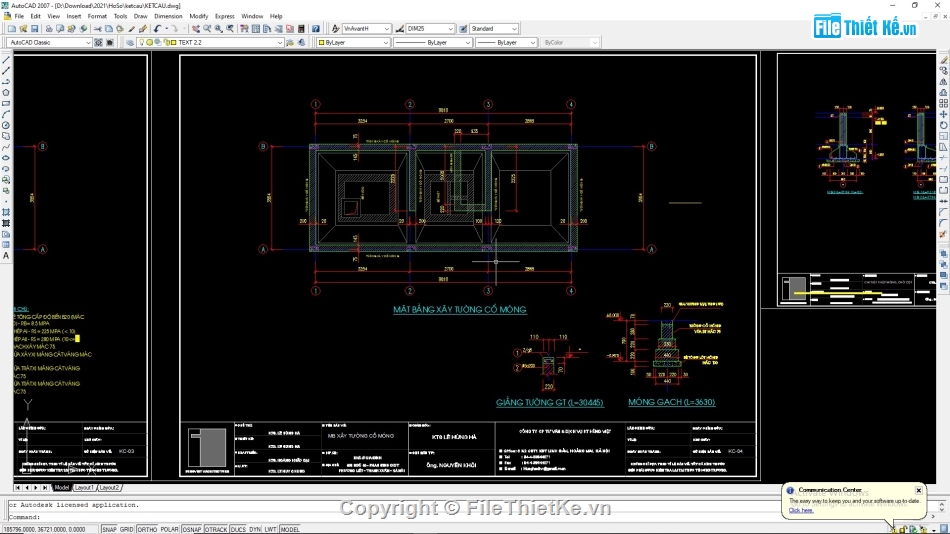 nhà phố 3 tầng,Autocad nhà phố 3 tầng,Bản vẽ nhà phố 3 tầng,Nhà phố 3 tầng 4x11m,Cad nhà phố 3 tầng