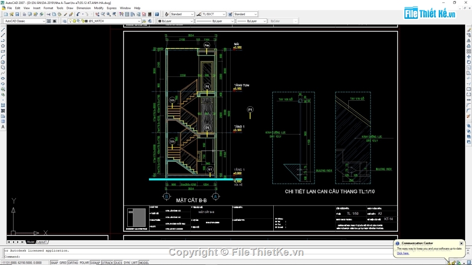 nhà phố 3 tầng,Autocad nhà phố 3 tầng,Bản vẽ nhà phố 3 tầng,Nhà phố 3 tầng 4x11m,Cad nhà phố 3 tầng