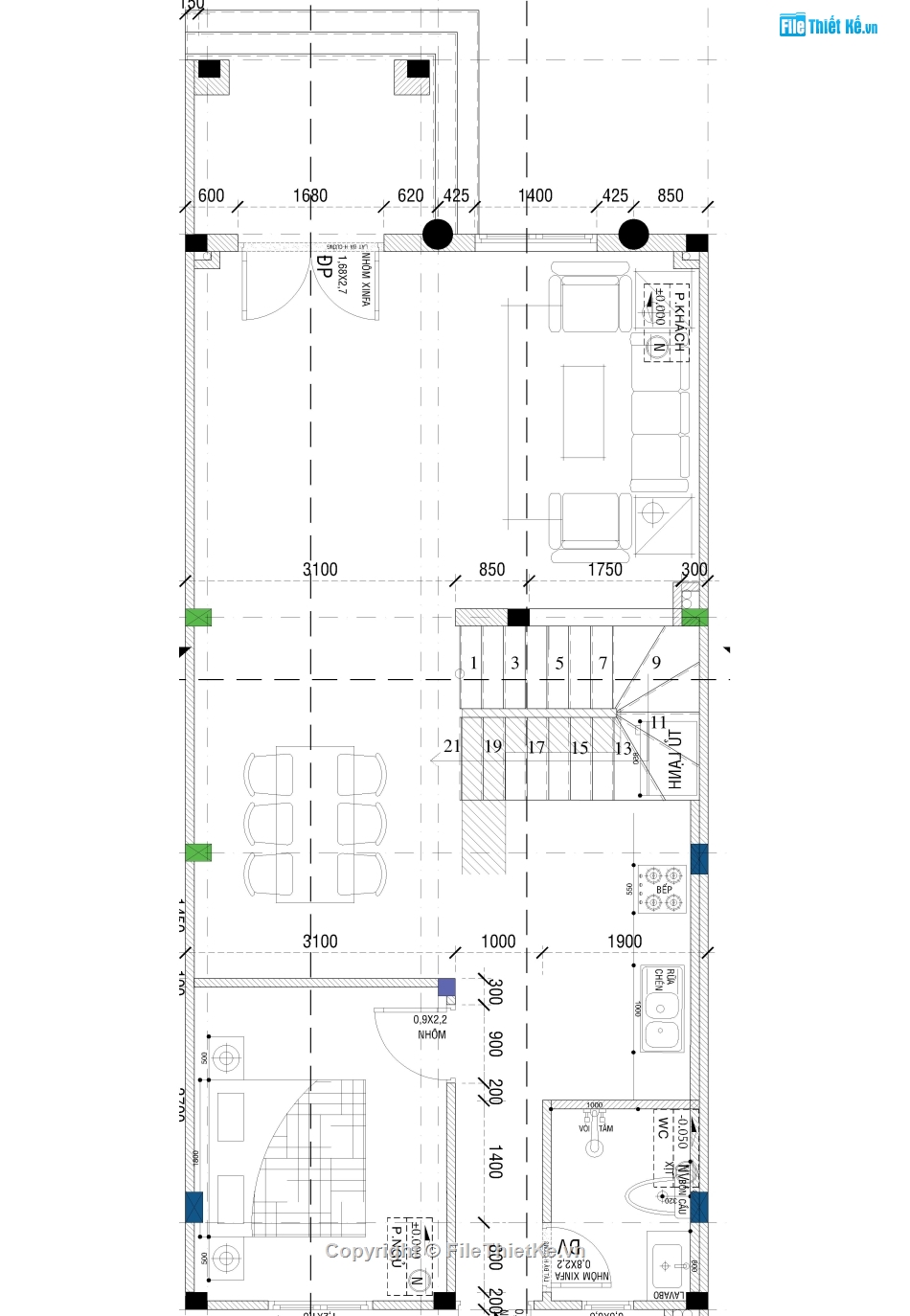 nhà phố tân cổ điển,nhà phố tân cổ điển 3 tầng,nhà phố 3 tầng,file cad nà phố 3 tầng,bản vẽ nhà phố 3 tầng