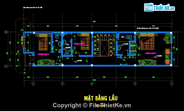 Bản vẽ nhà phố,nhà 2 tầng,nhà phố 2 tầng