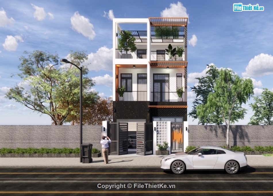 nhà phố 3 tầng,bản vẽ điện,bản vẽ kết cấu,bản vẽ nhà phố đẹp,mẫu nhà phố sketchup,hồ sơ thiết kế nhà phố