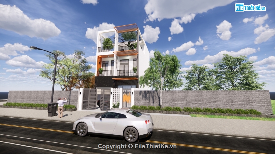 nhà phố 3 tầng,bản vẽ điện,bản vẽ kết cấu,bản vẽ nhà phố đẹp,mẫu nhà phố sketchup,hồ sơ thiết kế nhà phố