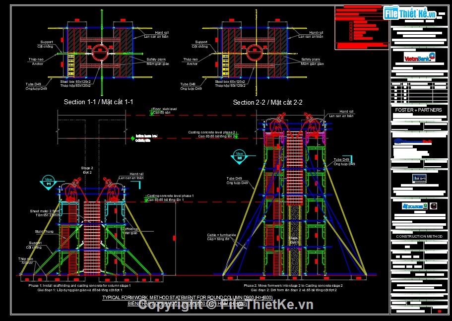 chi tiết,cad cột,chi tiết cột,chi tiết cốt pha,cad chi tiết,cốt pha