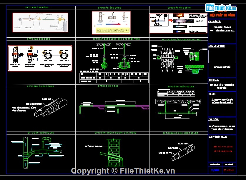biện pháp thi công MEPF,cad biện pháp thi công,biện pháp thi công file cad