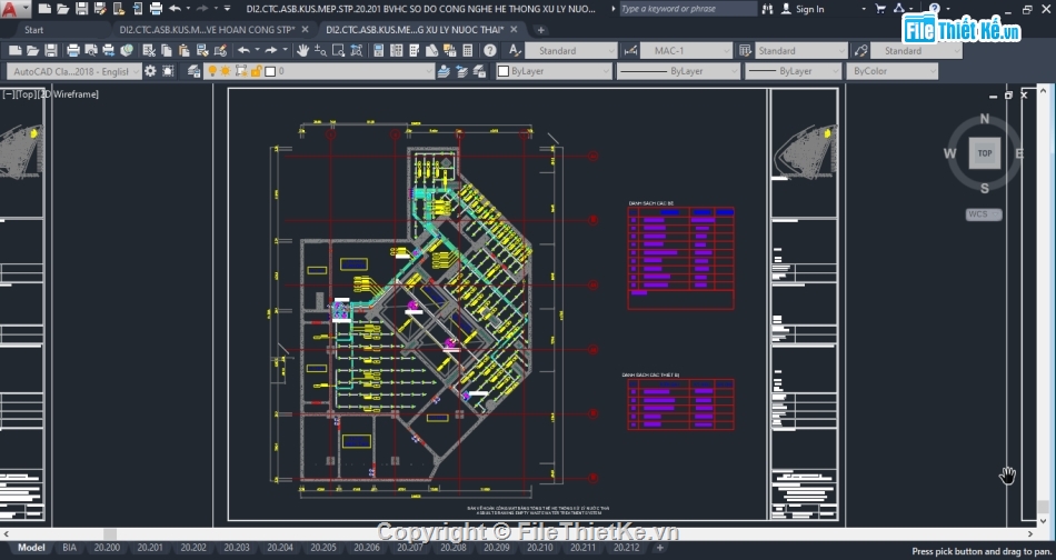 xử lý nước thải,cấp thoát nước,bản vẽ cơ điện,nước thải sản xuất,bản vẽ hoàn công