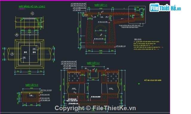 đường đô thị,chi tiết Hố ga,mương thoát nước,mương nước,hệ thống thoát nước đô thị