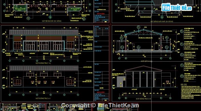 nhà đa năng,bản vẽ nhà đa năng,kiến trúc nhà đa năng