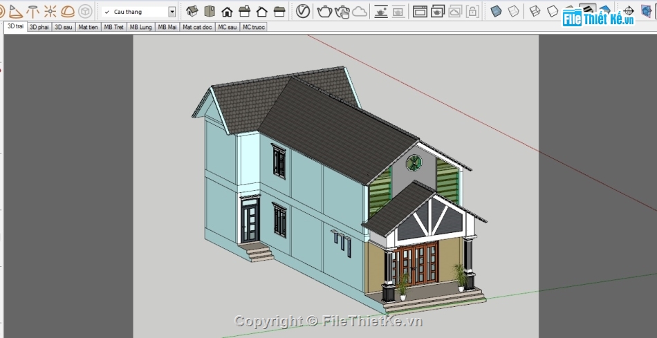 Nhà 2 tầng 7x16.7m,File cad nhà 2 tầng,Autocad nhà 2 tầng,bản vẽ nhà 2 tầng,Nhà 2 tầng chữ L