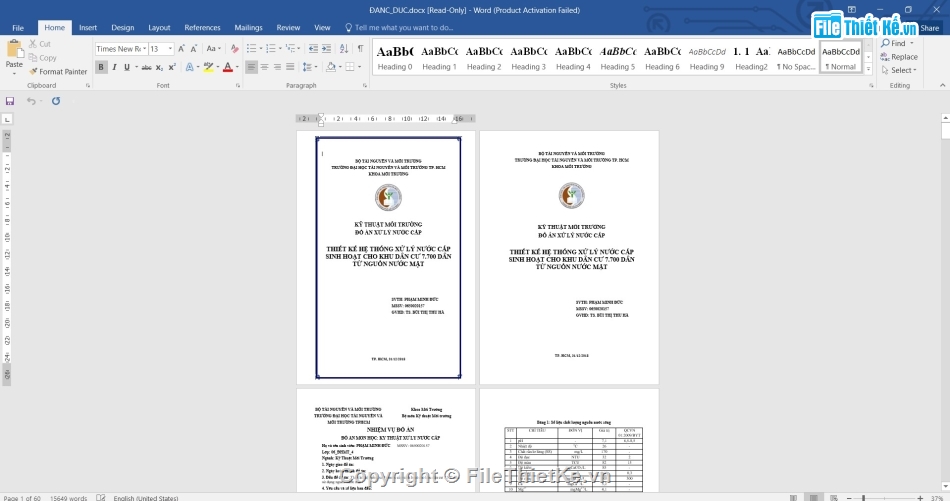 cấp nước,xử lý nước,thuyết minh,thuyết minh cấp nước,file cad đồ án,lý thuyết đồ án