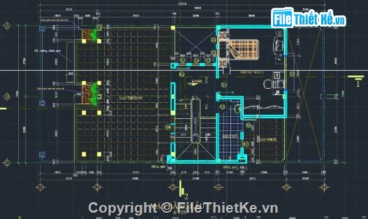 biệt thự 3 tầng,file cad biệt thự 3 tầng,biệt thự 3 tầng cad