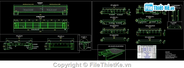 cầu bộ hành,cầu đi bộ bằng thép,bản vẽ cầu đi bộ,cầu thép,dầm I600