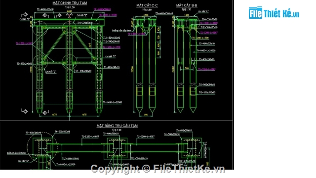 cầu dầm I,bản vẽ cầu tạm,bản vẽ thi công cầu tạm,cầu thép,cầu thép chiều dài nhịp 20m