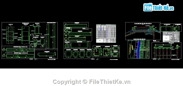 cầu dầm I,bản vẽ cầu tạm,bản vẽ thi công cầu tạm,cầu thép,cầu thép chiều dài nhịp 20m