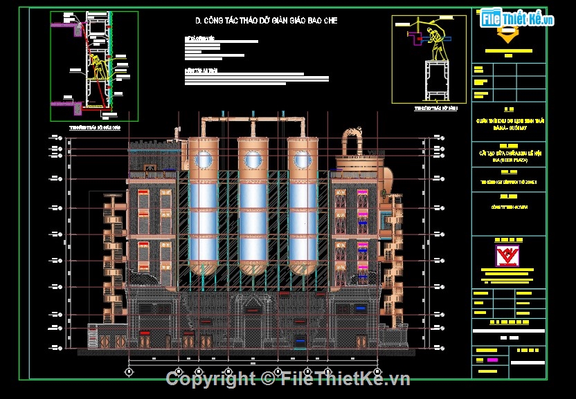thiết kế thi công,giàn giáo bao che,biện pháp thi công cẩu tháp,file cad biện pháp thi công cẩu tháp