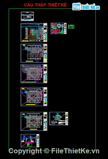 thiết kế thi công,giàn giáo bao che,biện pháp thi công cẩu tháp,file cad biện pháp thi công cẩu tháp