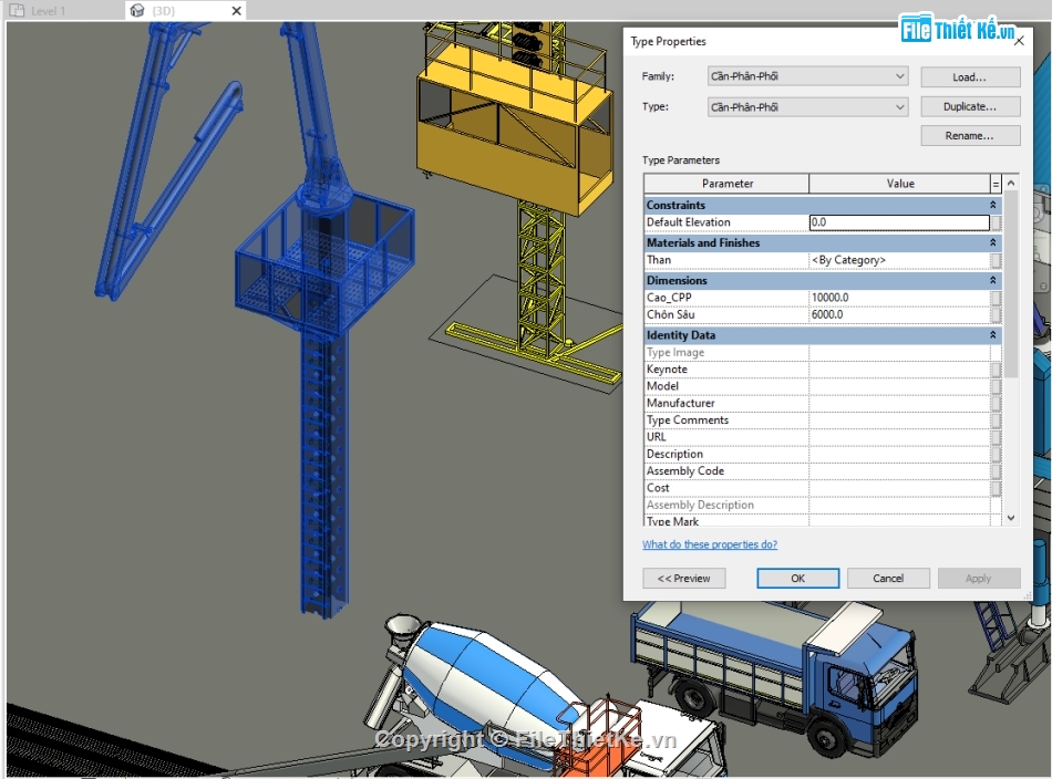 revit thi cong,3d thi cong,bien phap thi cong,Máy thi công,thi công,công nghệ thi công