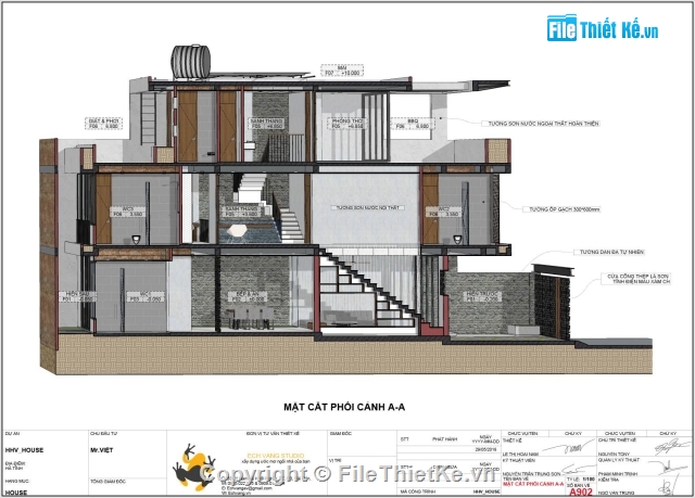 UPbim SketchUP,HHV_HOUSE,hồ sơ thi công,kĩ thuật thi công,hồ sơ kỹ thuật thi công,hồ sơ thi công nhà