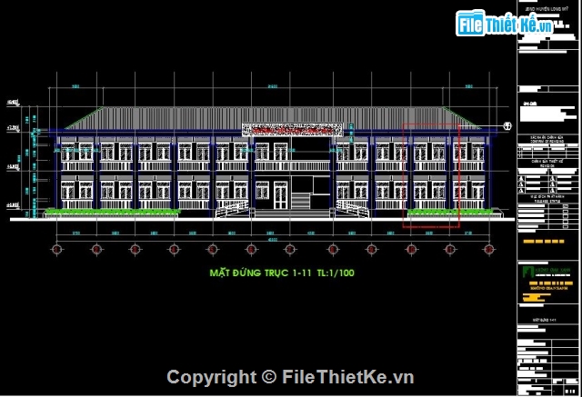 trường học 2 tầng 8.6x40.2m,Hồ sơ thiết kế trường,trường học 2 tầng 10 phòng,trường Tiểu học 2 tầng 10 phòng học