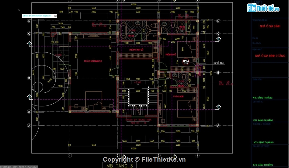 nhà phố 3 tầng,bản vẽ nhà văn phòng,file cad nhà phố,bản vẽ nhà phố