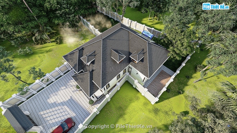 nhà chữ L1 tầng,nhà 1 tầng mái nhật,nhà mái nhật