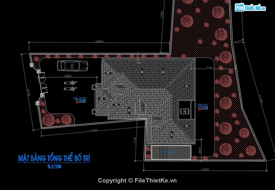 nhà chữ L1 tầng,nhà 1 tầng mái nhật,nhà mái nhật