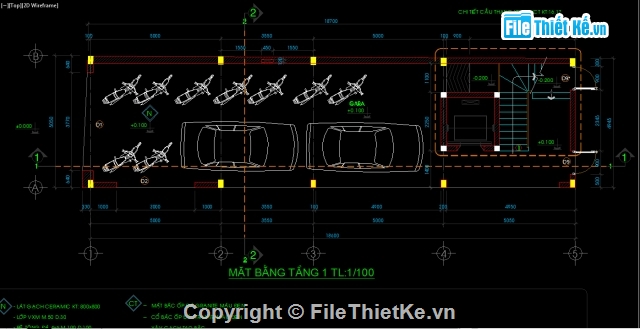 Nhà phố 4 tầng,kiến trúc 4 tầng,Bản vẽ Nhà phố,Filethietke nhà phố 5.05x18.7m,Filethietke nhà phố 4